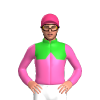 LIME GREEN, HOT PINK HALVES, HOT PINK DIAMOND BAND,HOT PINK SLEEVES, Pink cap