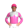SILVER, HOT PINK HALVES, HOT PINK DIAMOND BAND, HOT PINK SLEEVES, SILVER ARMBAND, Pink cap