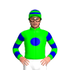 LIME,MEDIUM BLUE DISC,MEDIUM BLUE HOOPS SLEEVES,MEDIUM BLUE HOOPS CAP