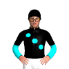 BLACK, AQUA TROIS POIS, SLEEVES, BLACK HALVED