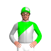 SILVER,LIME DIAGONAL HALVES,SILVER SLEEVES,LIME SLEEVES,LIME,SILVER QUARTERS CAP