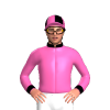 Hot Pink, Black Diamond, Collar And Cuffs, Quartered Cap