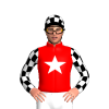 Red, White Star, Black And White Checked Sleeves And Cap