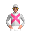 Silver, Pink Crossed Sashes