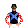 Black, Royal Blue Crossed Sashes, White Sleeves, Red Checks, Black Cap, Royal Blue Star