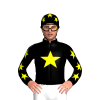 Black, Yellow Star, Stars Sleeves And Cap