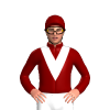 Maroon, White V