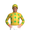 Gold, Green Stars, Stars On Sleeves, Gold Cap, Green Stars