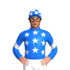 Blue, White Stars, Chevron Sleeves, Checked Cap