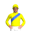 Yellow, Royal Blue Sash