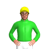 Lime Green, Yellow Cap