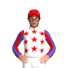 White, Red And Royal Blue Stars, Striped Sleeves, Stars Cap
