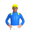 Blue, Yellow Epaulettes And Cap