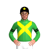 Green, Yellow Crossed Sashes, Double Armbands, Black Cap, Yellow Star