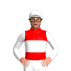 Red, White Band, Armbands, Epaulettes And Cap