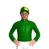 Dark Green, Gold Little Avondale Stud Brand, Quartered Cap