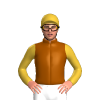 Brown, Gold GC, Sleeves And Cap