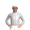 SILVER, White cap
