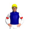 NAVY, WHITE FIVE STARS, WHITE SLEEVES , RED ARMBANDS, Yellow cap