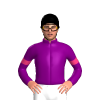 PURPLE, PINK ARMBANDS, Black cap
