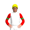 WHITE, GREEN FIVE STARS, RED SLEEVES, GREEN ARMBANDS, Yellow cap
