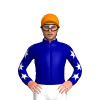 DARK BLUE, WHITE FIVE STARS, STARS SLEEVES, Orange cap