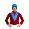 MAROON, BLUE VEE, CAP