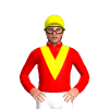 Red, Yellow V And Cap