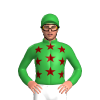 Green, Maroon Stars