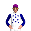 WHITE, NAVY SPOTS, SLEEVES, White cap