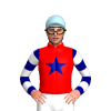 RED, NAVY BLUE STAR, NAVY BLUE SLEEVES, WHITE HOOPS, Red cap