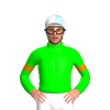 LIME, ORANGE ARMBANDS, Yellow cap
