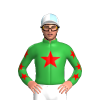 DARK GREEN, FIREBRICK STAR, BLACK SLEEVES, FIREBRICK STARS, Pink cap
