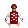 MAROON, WHITE SPOTS, WHITE SLEEVES, MAROON SPOTS, MAROON CAP, WHITE SPOTS CAP