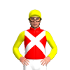 RED, WHITE CROSSED SASHES, YELLOW SLEEVES,CAP