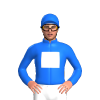 BLUE, WHITE SQUARE