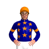 NAVY, ORANGE STARS, ORANGE ARMBAND, CAP