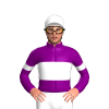 PURPLE,WHITE BAND, ARMBANDS,CAP