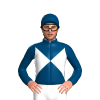 WHITE, INDIGO DIABLO,SLEEVES, CAP, INDIGO COLLAR