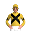 Gold, Black And Green Crossed Sashes, Black And Green Armbands