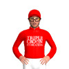 Red, White Triple Crown Syndications Logo