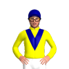 Yellow, Dark Blue V And Cap