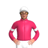 Cerise, Hidden Valley Logo, White Armbands And Cap