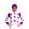 White, Purple Stars And Sleeves, White Chevrons, Purple Star Cap