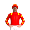 Red, Yellow Epaulettes And Stars Sleeves, Red And Yellow Stars Cap
