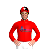 Red, Blueblood Logo, Red Sleeves, Red Cap, White Star