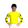 Yellow, Monson Crest, Black Stars on Sleeves, Black Cap