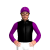 Black, Queensferry Racing Logo, Purple Sleeves And Cap With Silver Seams