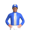 Royal Blue, Silver Stripe, Stripe On Cap