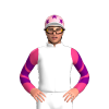 WHITE, PURPLE SIX STARS, PINK SLEEVES, PURPLE CHEVRONS , LIGHT PINK CAP, PURPLE STARS , WHITE PEAK